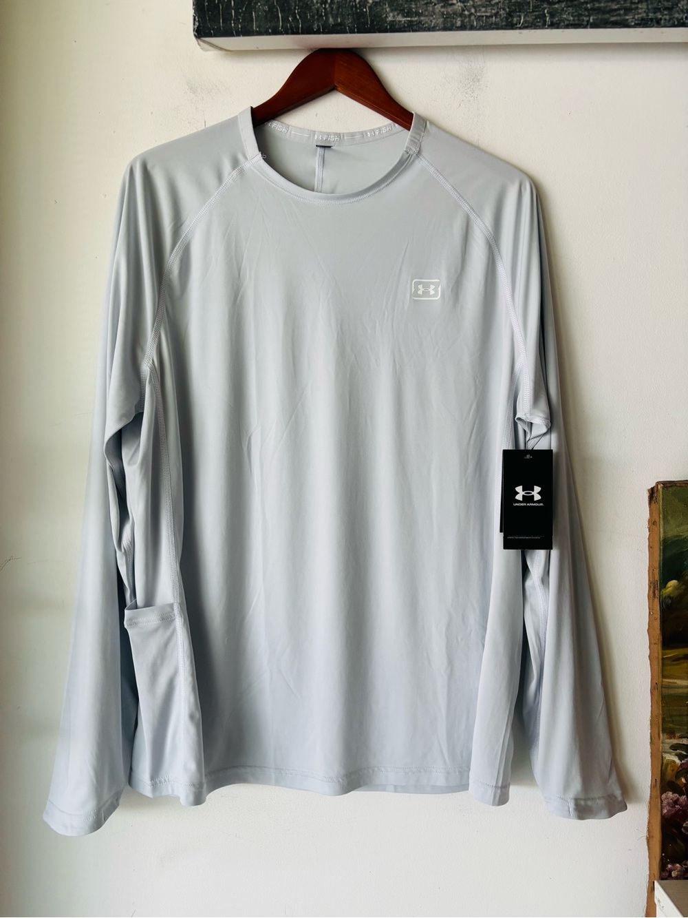 Under Armour Men’s Fish Elite Long Sleeve Crew Neck Shirt Size L